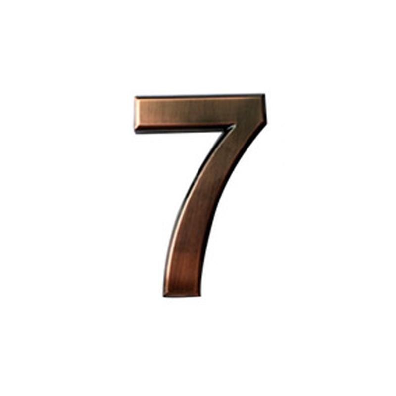 0-9 Vintage Bronze Numbers Sign Hotel Apartment Address Plaque Imitation Number Digits Sticker