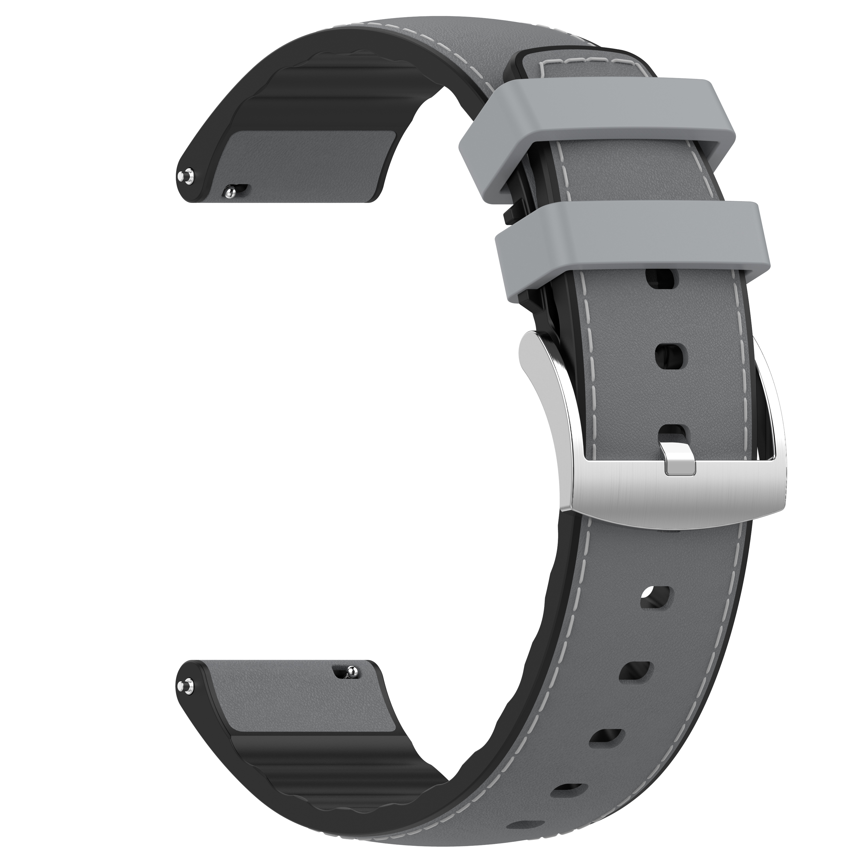 Bracelet de montre en Silicone, 20mm 22mm, pour Huawei Watch GT 6 5 4 3 2 Pro 46mm 42mm: M. / Noir gris