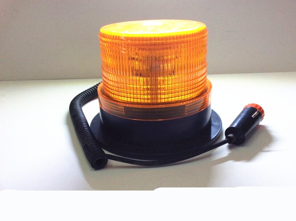 Röd led bil lastbil varning blixt beacon strobe nödljus polisen lampor magnetisk bas