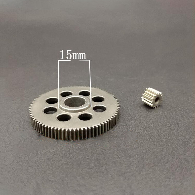 Mini engranajes de 42mm para motosierra con batería de litio, cortacésped, agujeros redondos, 83 dientes, 14 dientes, conjunto de piñón