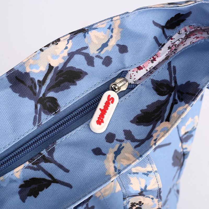 Women Handbag Big Size Tote Ladies Casual Flower Printing Nylon Shoulder Messenger Bag Beach Bolsa Feminina