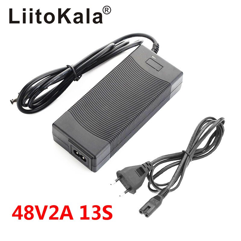 Liitokala 12V 24V 36V 48V 3 Serie 6 Serie 7 Serie 10 Serie 13 String 18650 lithium Batterij Oplader 12.6V 29.4V Dc 5.5*2.1 Mm: 48V2A