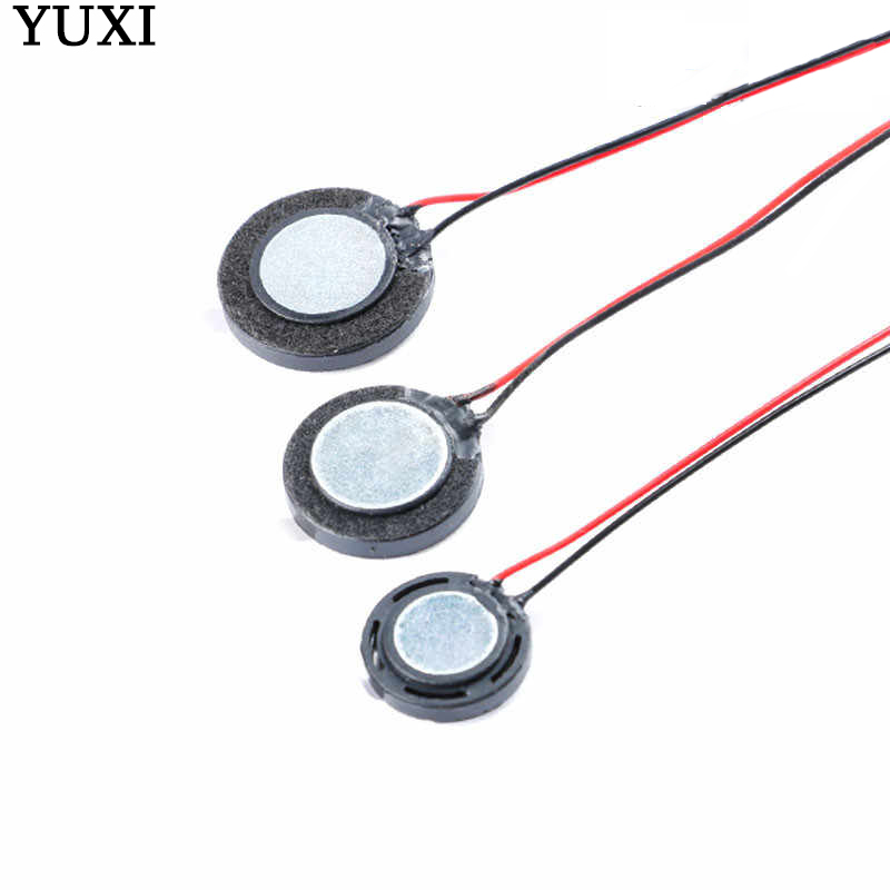 YUXI 2 STKS Ronde Luidspreker 15 MM/18 MM/20 MM Voor 8 Ohm 1 W Luidsprekers Mobiele Telefoon Kleine Luidspreker Audio met Plug 2 P 1.25 MM