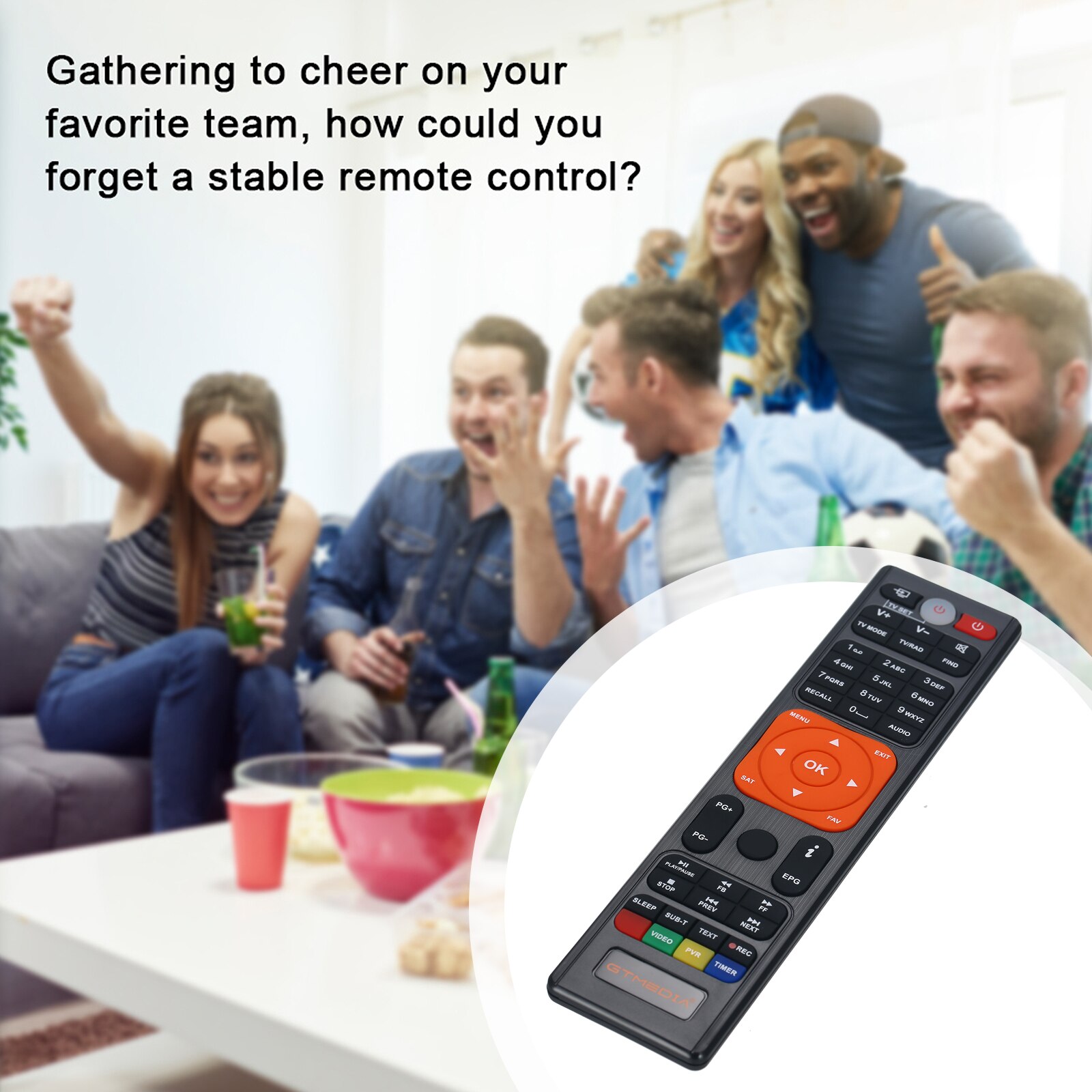 GTMEDIA – télécommande pour GTMEDIA V8 NOVA,V8 PRO2 dédié au remplacement intelligent, V8X V8 UHD V9 GTC