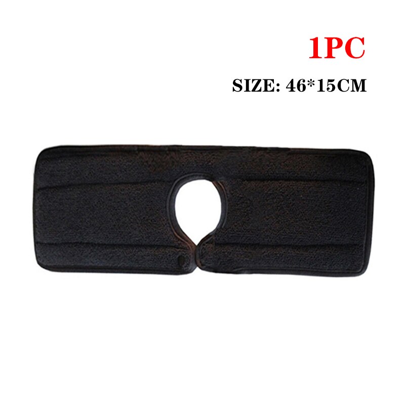 Kitchen Faucet Absorbent Mat With Buttons Sink Splash Guard Microfiber Drying Pad Countertop Protector for Kitchen Bathroom: 1pc black 02