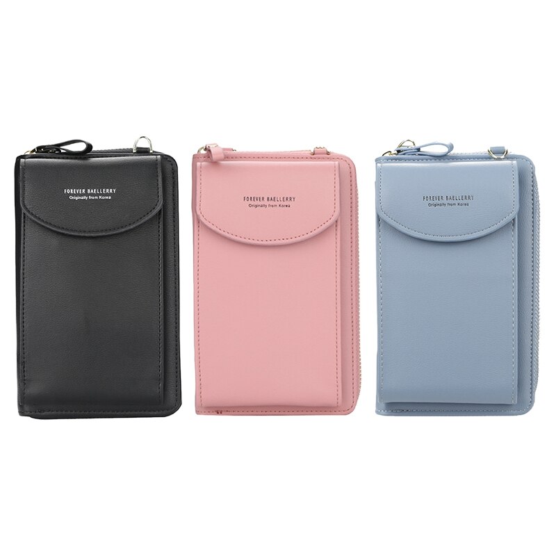 Baellerry dam vertikal plånbok clutchväska fritidsväska multifunktionell liten crossväska mobiltelefonväska