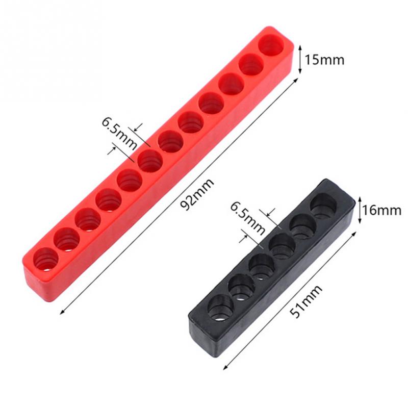 5 pezzi di Plastica Organizzatore Cacciavite di Stoccaggio ponte Cassetta Degli Attrezzi Punte A Vite Casa Risparmio di Spazio Multiuso Pratico esadecimale gambo Caso