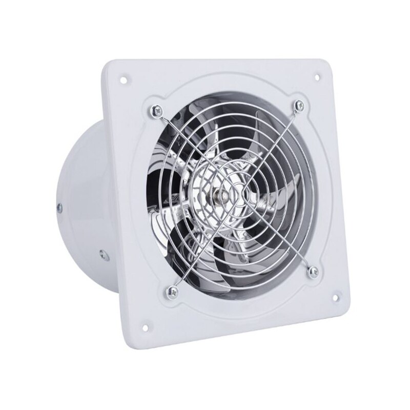 Exhaust Fan 7 Inch Exhauster Wall Mounted Low Noise Air Vent Home Bathroom Kitchen Exhaust Fan Ventilation Extractor 50W 220V: Default Title