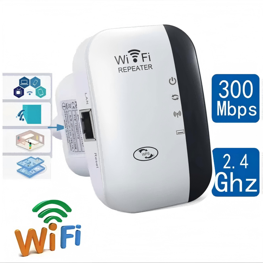 Wzmacniacz sygnału wi-fi 300m , wzmacniacz sygnału us eu, wzmacniacz sieciowy do routera domowego, przez ścianę, sypialnia, ruchomy zasięg