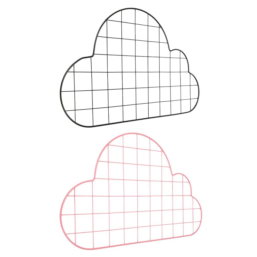 Cloud Shape Metal Wall Mesh Hanging Photo Frame Picture Storage Frame Home DIY Decoration Iron Mesh Photo Wall