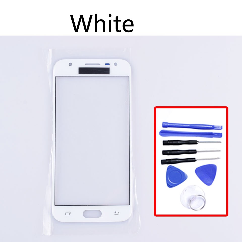 Pantalla táctil de 5,0 "J330 para Galaxy J3 , J330, J330F, SM-J330FN, SM-J330N/DS, LCD, frontal, lente exterior de cristal: White-With tool