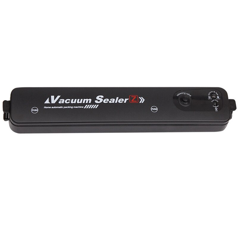Household Vacuum Sealer Packaging Machine 220V/110V Automatic Food Vacuum Sealer Portable Electric Vacuum Sealer for Food Save: A black / US Plug