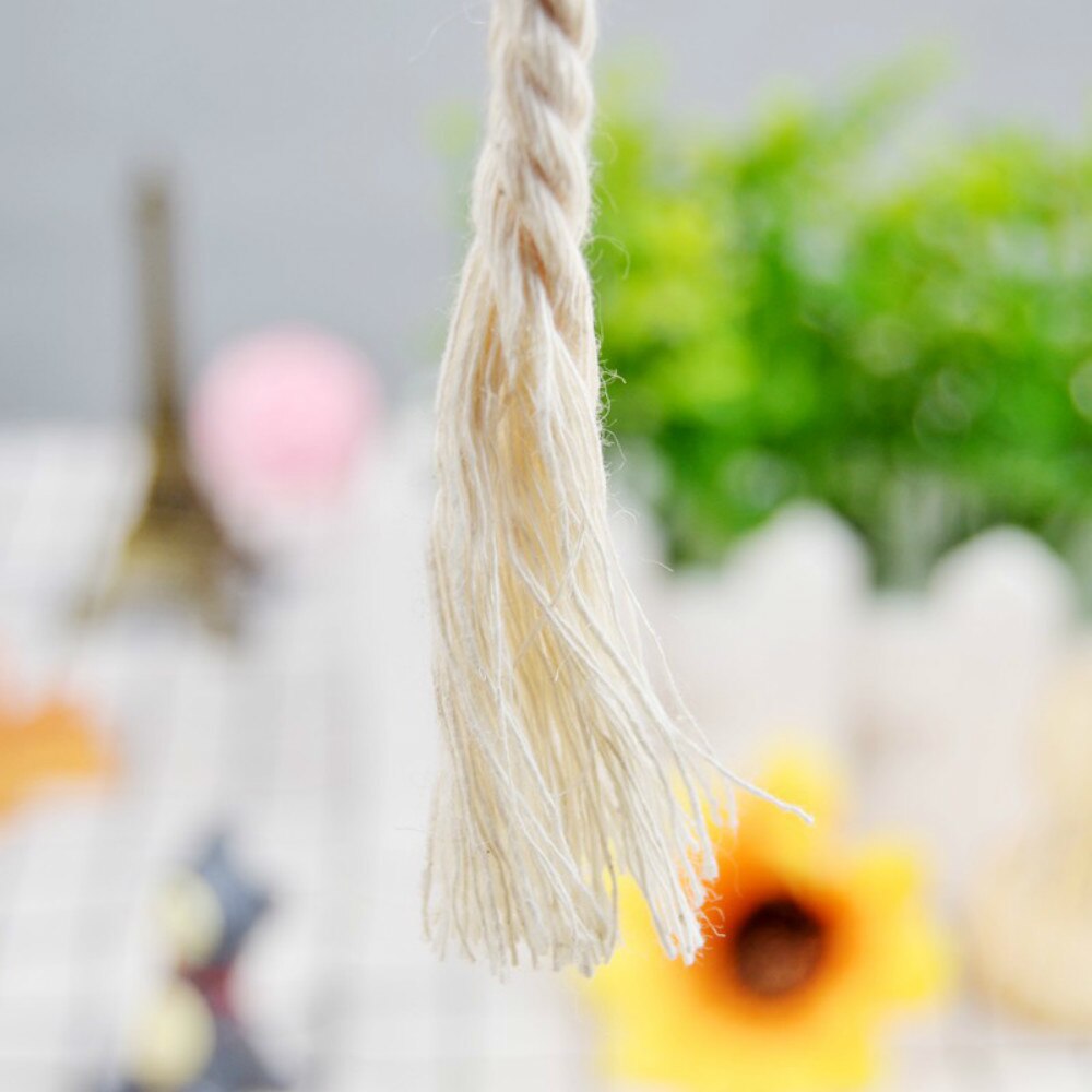 3-10mm White Cotton Twisted Braided Cord Rope Diy Handmade Home Textile Accessories Craft Macrame String Wedding Decoration