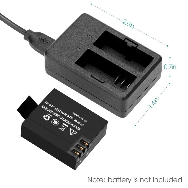 sj8 Accessories Battery Dual Charger USB Cable LED For SJCAM SJ8 sj8Plus SJ8Pro SJ8Air Camera