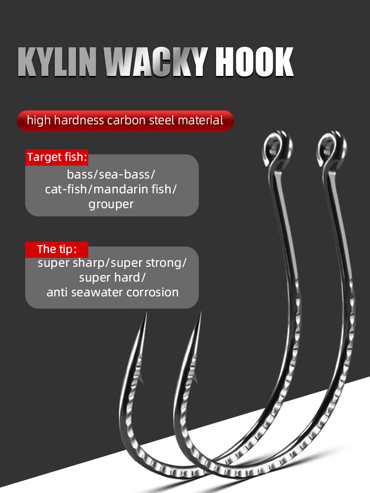 NUNATAK Amo da pesca invertito Amo spinato affilato NUOVO Gancio stravagante con foro 50P/1 scatola Gancio per spigola Amo da pesca in mare resistente alla corrosione