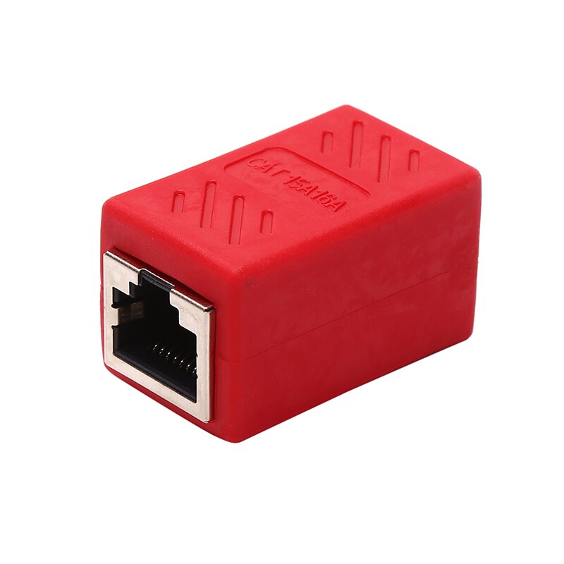 Adaptador hembra de red RJ45, Conector de colores hembra a hembra, extensor de acoplador, convertidor de extensión de Cable Ethernet RJ 45: Style-04