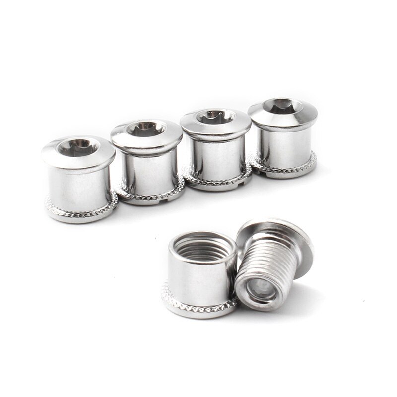 Muqzi 5 Paar Fiets Kettingwiel Schroeven Enkele Dubbele Drie Disc Crank Schroef Mtb Racefiets Crankstel Moer Kettingblad Bouten