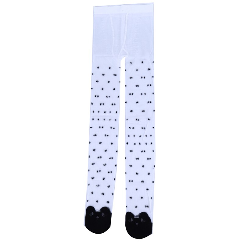 Zomer dunne meisjes panty's cartoon kat voor meisjes wit zwarte meisjes dans kousen panty's kleding accessoires