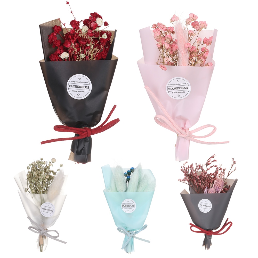 Naturliga torkade blommor minigräs för bröllop heminredning pysselpackning torkade blommor fotorekvisita