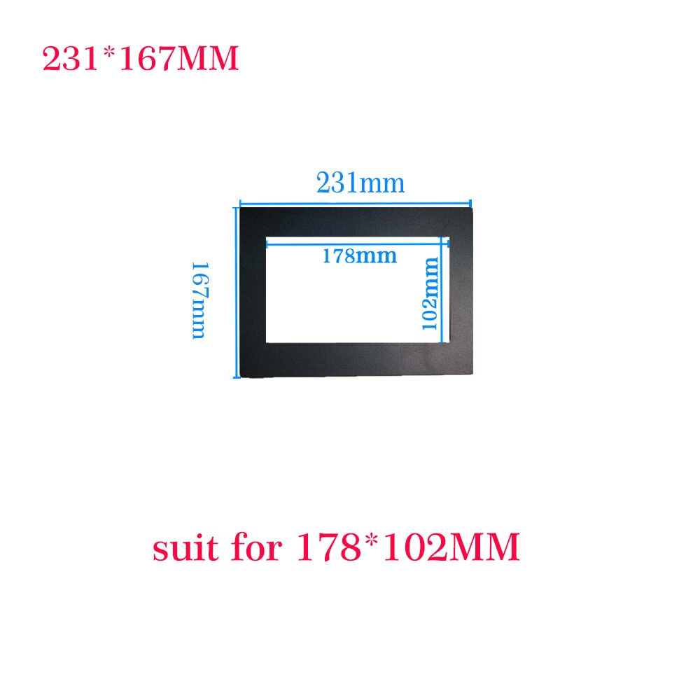 Frame 2 Din Car Radio MP5 Installation Kit Mounting Accessories Holder Support 2 Bracket 4 Screw Quick Installation Tools: Red