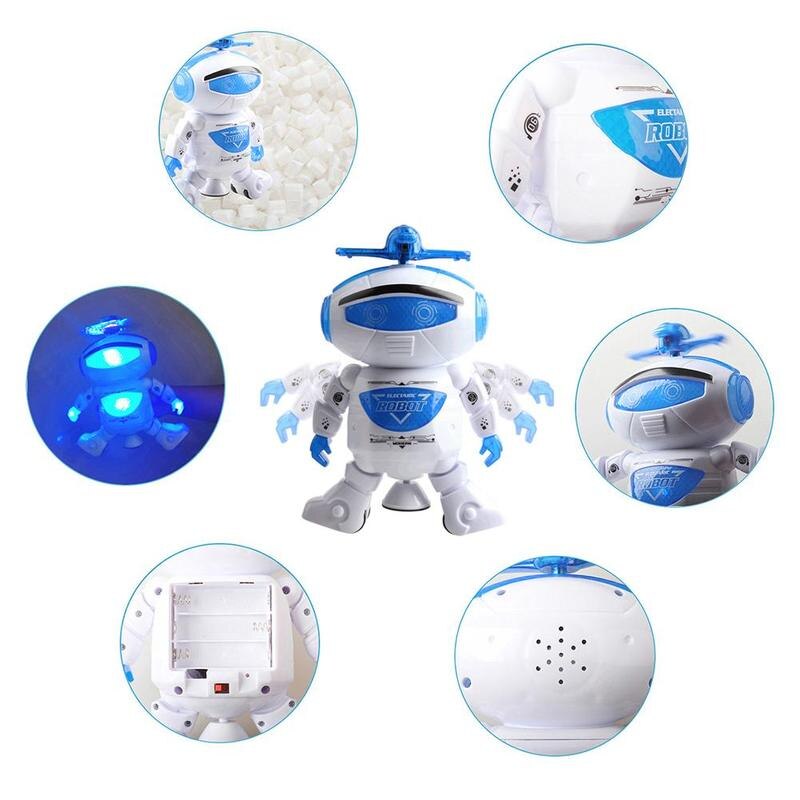 Elektronische Walking Dansen Robot Speelgoed Met Muziek Lightening Jongens Voor Kinderen Kerst Peuters Battery Operated Speelgoed Meisje