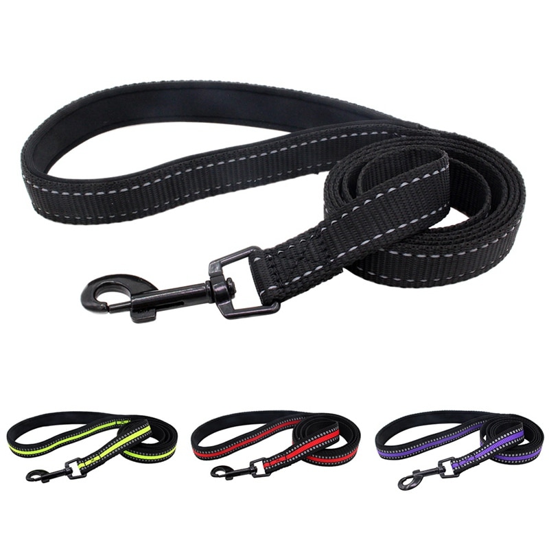 Reflective Pet Dog Leashes safe Walking Training Pet Dog Lead leash Traction Rope Pitbull Bulldog Dogs Outdoor Leashes