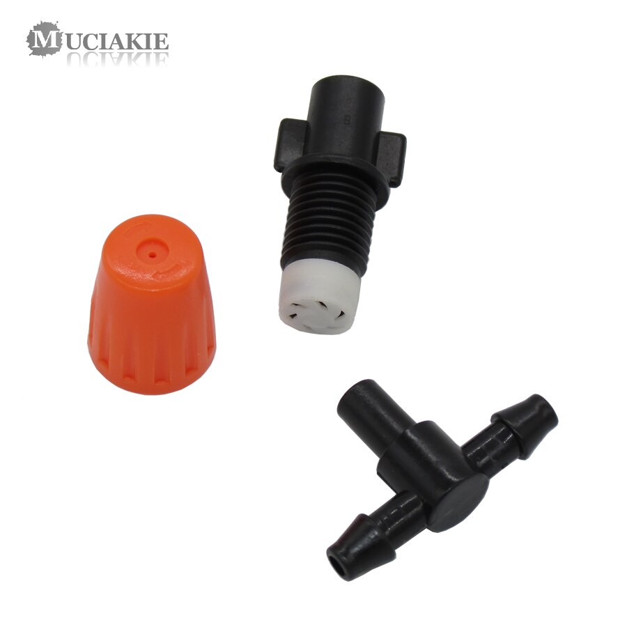 20PCS DIY Garden Irrigation Adjustable Misting Micro Flow For Plant Flower Cooling System 1/4" Mist Misting Nozzle Sprinkler