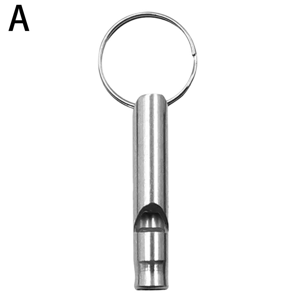 Mini Size Whistles Pendant Outdoor Multifunction Whistle Keychain Outdoor Survival Emergency Call Tools Metal Whistle Keyring: WHITE