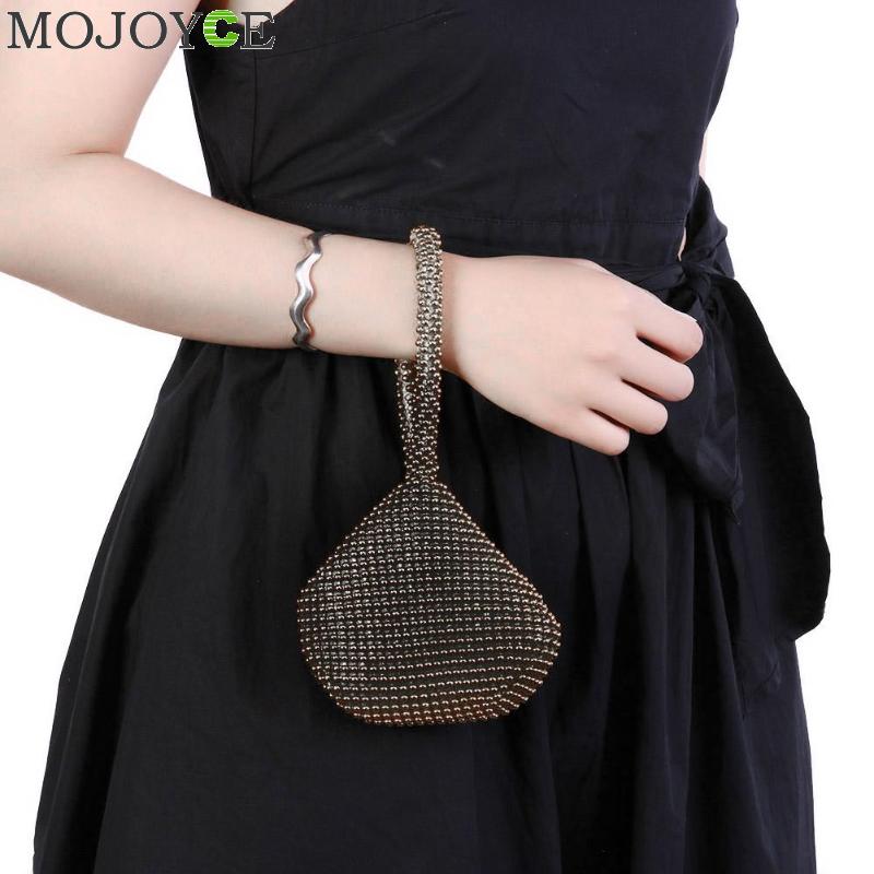 Golden Metal Clutch Bags for Women Ladies Small Day Clutches Pearl Beaded Purse for Dinner Party Metallic Handbags