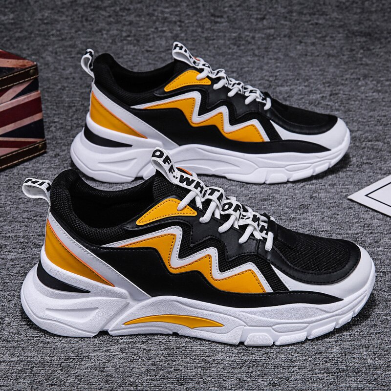 Joggesko til menn fritidssko pustende lette herresko vår høst sklisikre populære mesh herresko