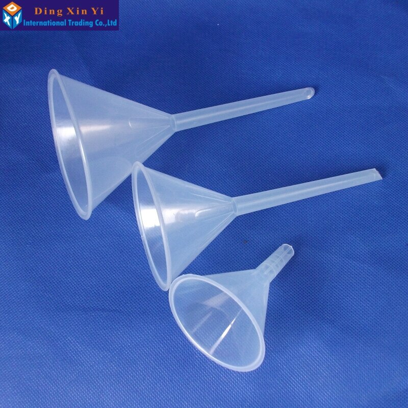 2 Stks/partij 90Mm Plastic Trechters Kleine Transparant Clear Plastic Trechters Voor Keuken/Laboratorium/Garage/Auto Vloeistoffen
