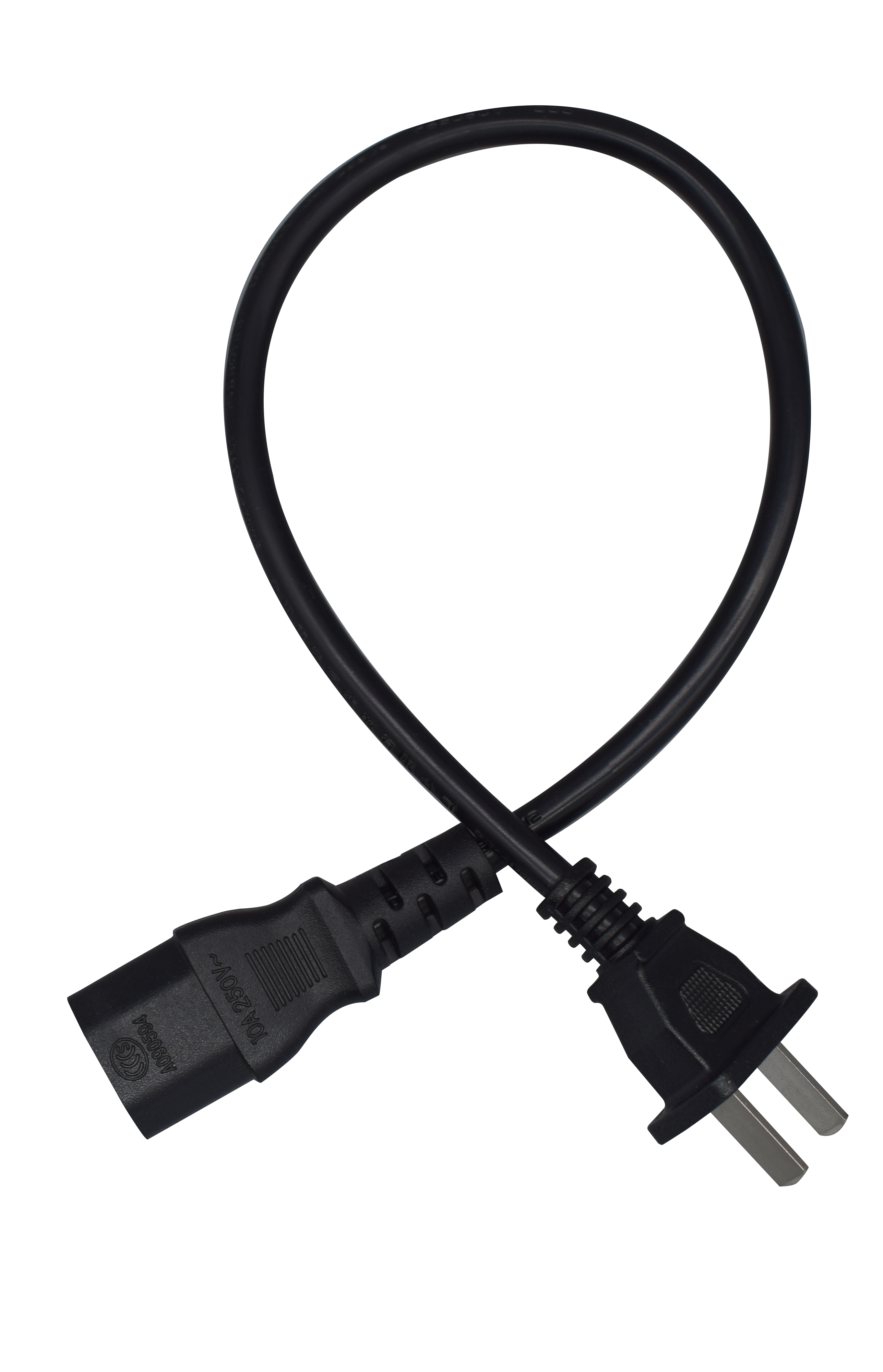 IEC 320 C13 Kettle to NEMA 1-15P 2 Pin JP US male plug AC Power Cable Cord Adapter Charger Monitor 10A 250V