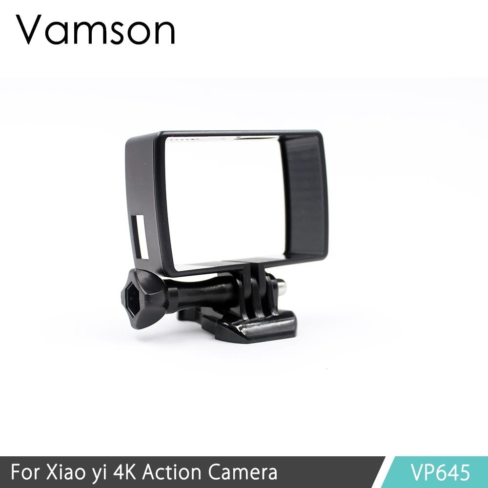 Vamson Accessoires Behuizing Side Mount Beschermen Frame Case voor Xiaomi YI 4K voor YI Lite Camera 2 Met Mount base en Schroef VP645