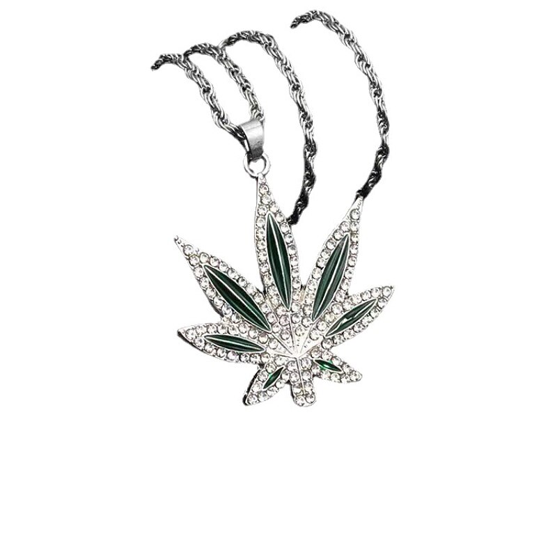 corrente masculina colar colar masculino colar feminino prata 925 original Renda elegante, colar requintado da folha de bordo, dança retro da folha de bordo no vento, pingente livre e fácil, presente para a menina