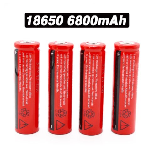 Original.BRC18650.batería de.litio.3.7V.voltios.6800mah.recargable.de.Li-Ion para elbanco.de.potencia.linterna..