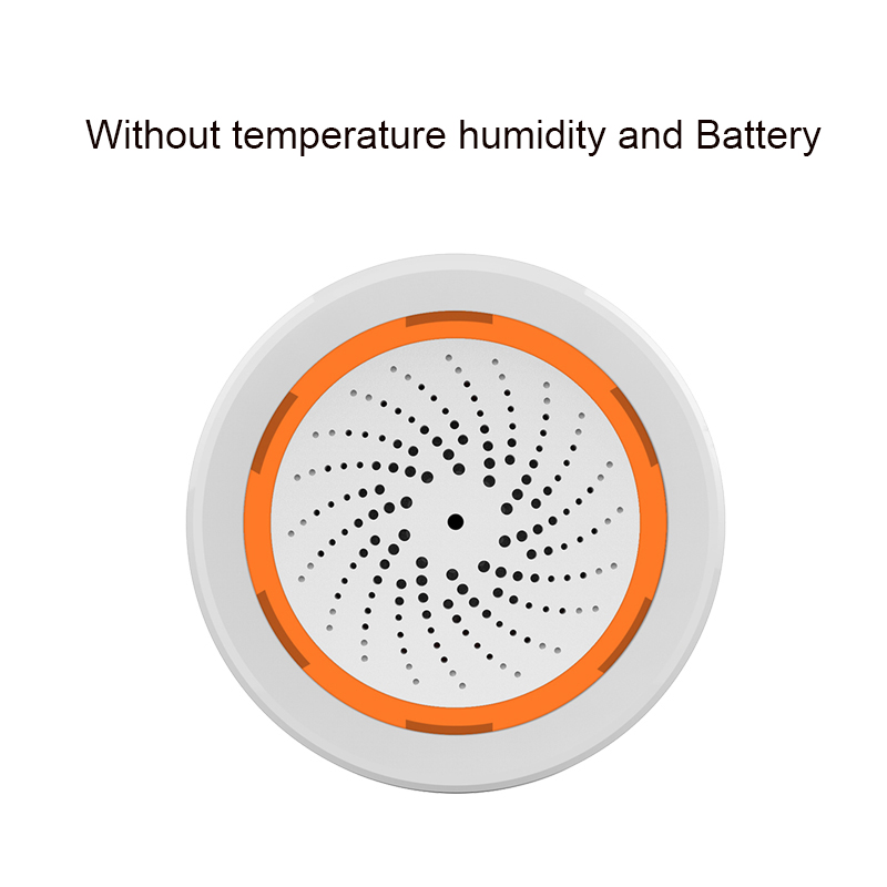 Tuya Smart Temperature And Humidity Alarm Built-In Battery 3 In 1 Zigbee Sensor, Can Be Used With TUYA Smart Hub: No HT and battery