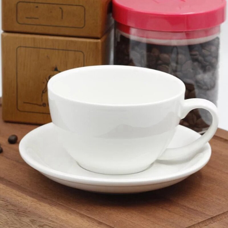 300Ml, Prachtige Keramische Koffie Beker En Lepel Set, , Grote Capaciteit Cup, Europese