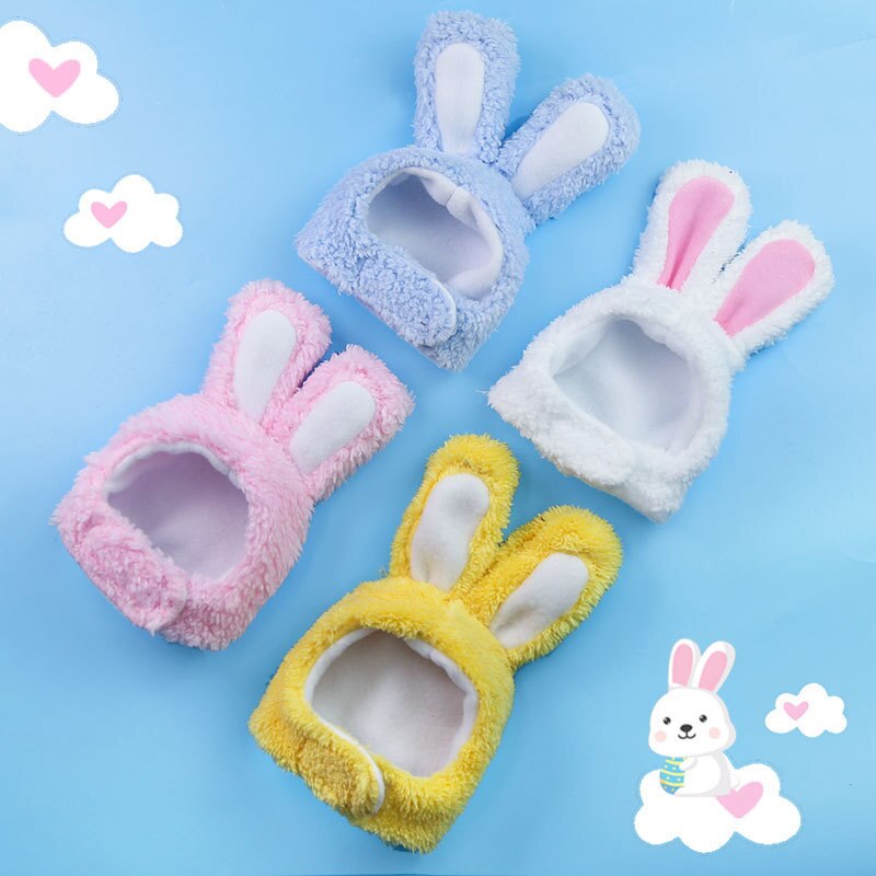 Funny Pet Dog Cat Hat Bandana Cute Rabbit Hat For Dogs Cats NewYear Party Christmas Cosplay Pet Accessories Props Headwear