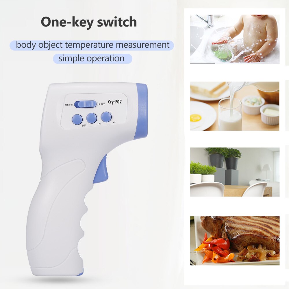 Termómetro Digital infrarrojo, para frente y cuerpo, sin contacto, para bebés y adultos, para exteriores, hogar