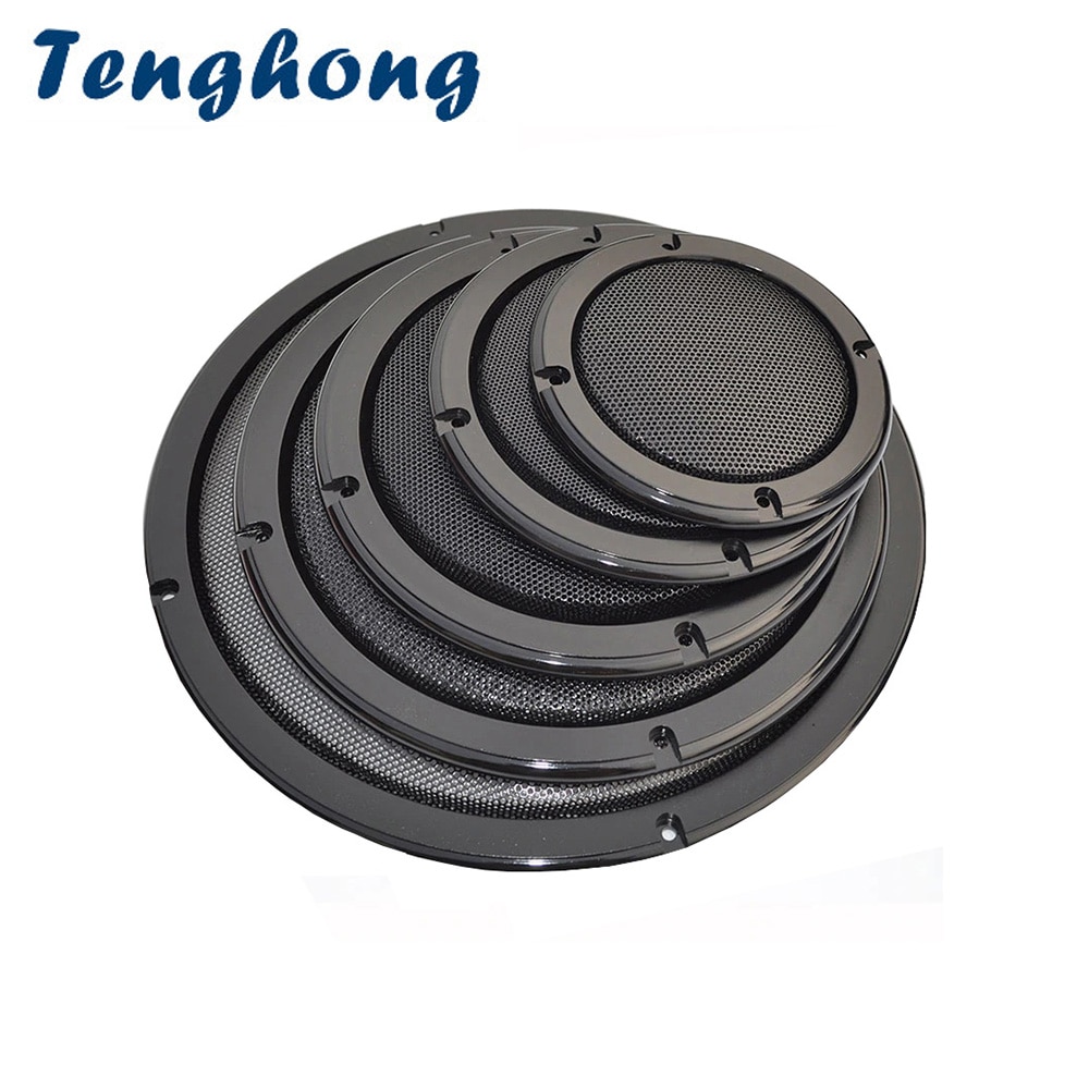 Tenghong 2 stuks Speaker Netto Cover 2 4 5 6.5 Inch Vervanging Speaker Beschermende Mesh Net Cover Grille Cirkel Speaker accessoires