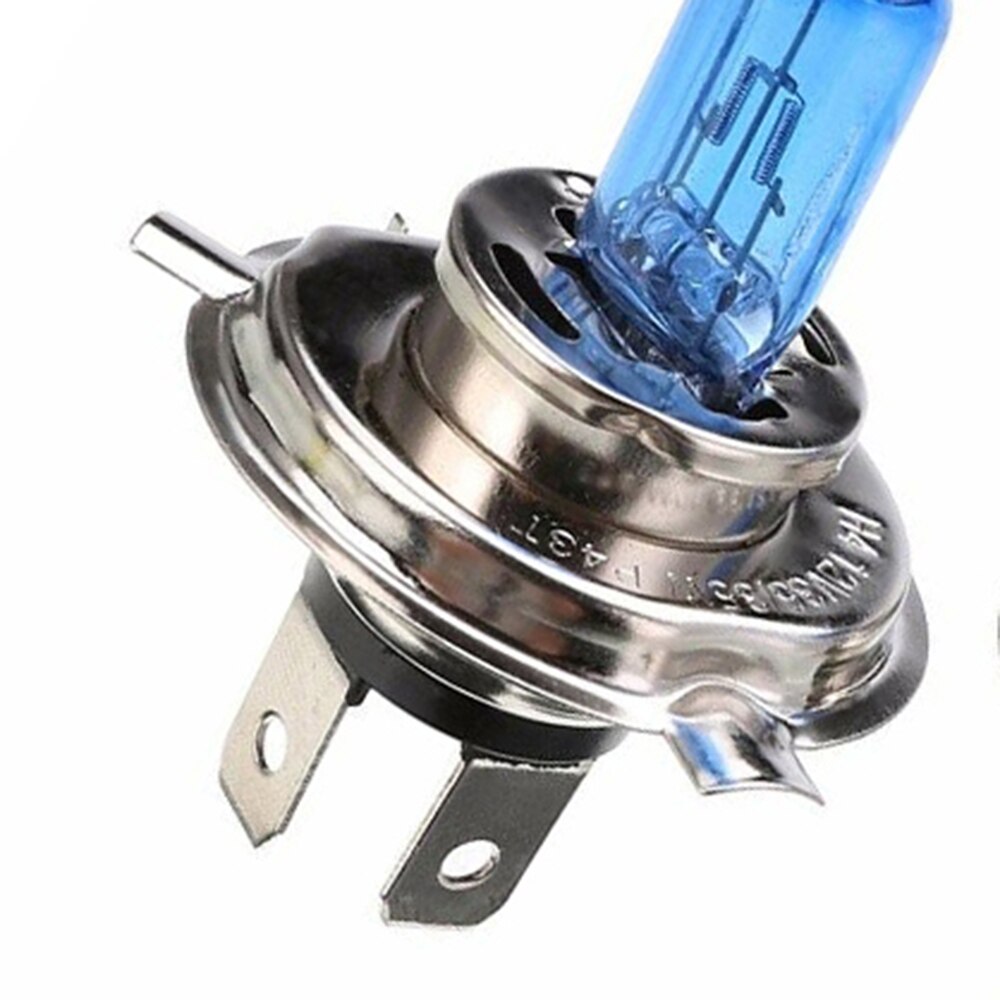 2x Motorrad Halogen Glühbirne H4 Auto Scheinwerfer 12V Xenon HID 35W Auto Beleuchtung Motorrad Montage Lampe Abendessen weiß 6000K