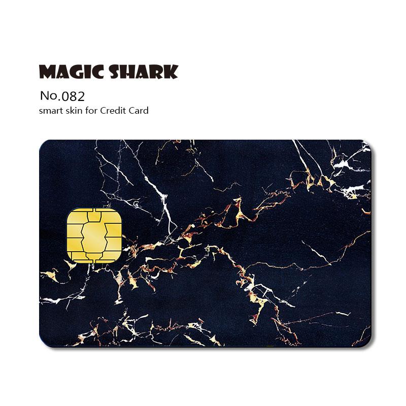 Magic Shark Flag Venom Super Man Wood Print Mountain PVC Credit Card No Fade Skin Sticker Film Case 079-097: 082