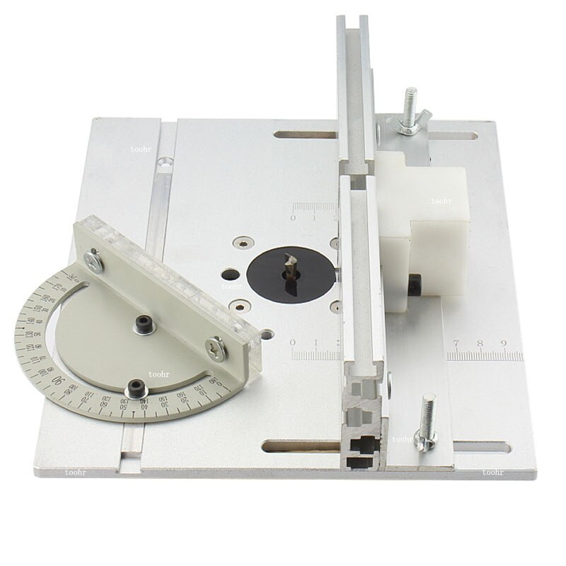Router Table Insert Plate For Woodworking Benches Table Saw With Miter Gauge Guide Aluminium Profile Fence Sliding Brackets: A 1set