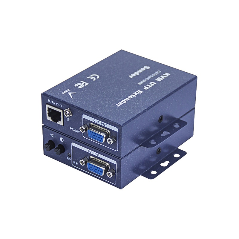 1080P 100m VGA KVM UTP Extender met usb-poort voor DVR VGA USB KVM Extender over cat5 cat6