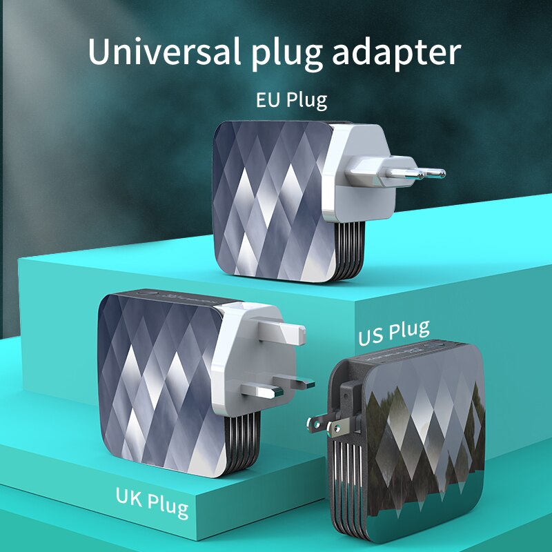 2.1A Snelle Oplader & Power Bank 5000 Mah Power Bank Met Us Uk Eu Plug Wall Charger Dual Usb Power bank Voor Iphone12