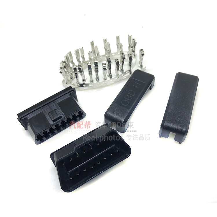 OBD2 16Pin Connector connector / housing OBD male + female + shell + terminal for car diagnostic tool code reader
