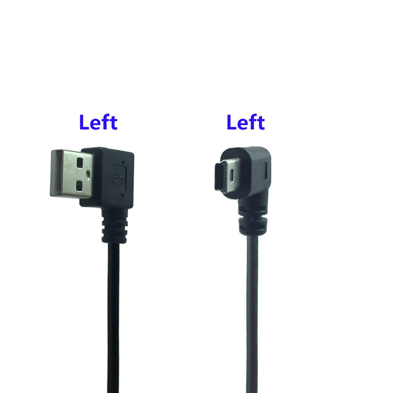 Mini Cable USB de ángulo recto de 90 grados, Cable de alimentación de 0,2 m A USB tipo A para MP3, cargador de Altavoz Bluetooth, Cable Usb en ángulo recto: 1