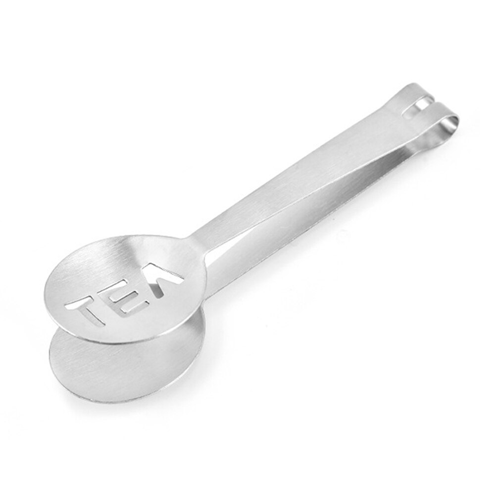 2pcs Tea Bag Squeezer Reusable Stainless Steel Mini Tongs Clip Food Clip Tea Leaf Strainer for Ice Sugar Cubes