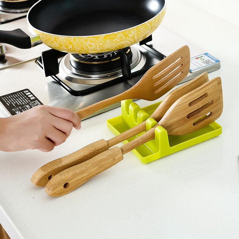 Fødevarekvalitet pp multifunktionskøkkenknivholder ske gaffelholder opbevaringsstativ køkkenpottelåg knivblokværktøj gadgets