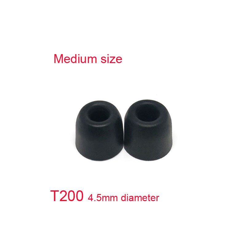 ANJIRUI T200 (LMS) caliber Ear Pads Memory Foam tips Sponge T200 ear pads cotton for in ear headphone C set Headsets accessories: T200 M black 2pcs